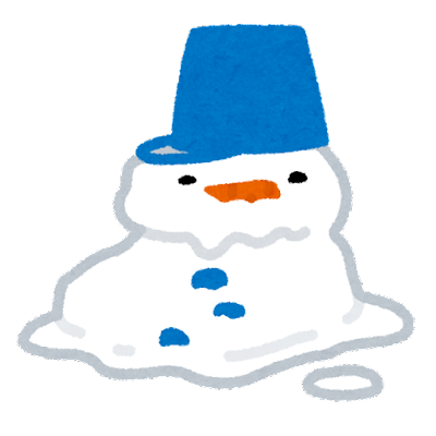 snowman_yukidaruma_tokeru